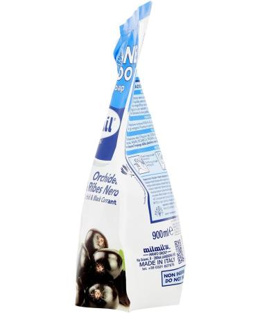  Milmil Milmil Eco Chic Liquid Soap Orchid and Blackcurrant Scent Refill Pack Hand Face and Body Soap Dermatologically Tested - 5 x 900 ml - Buy Online on GoSupps.com