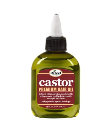 Difeel Castor Pro-Growth Hair Oil 2.5 oz. - Made with Natural Castor Oil for Hair Growth - Buy Online on GoSupps.com