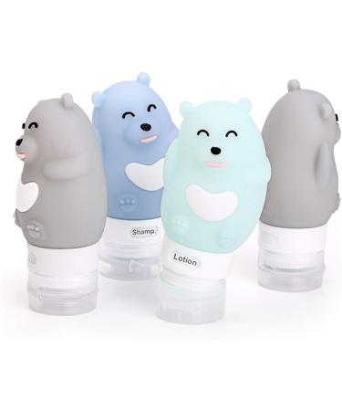 Chseo Silicone Travel Bottles Set - 4 Pack | Leak-Proof Containers for Cosmetics Liquids Shampoo & Lotion | Perfect for Travel - Buy Online on GoSupps.com