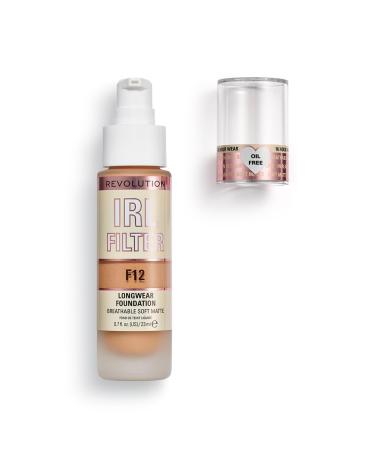 Makeup Revolution IRL Filter Longwear Foundation F12 - Medium to Full Coverage 23ml | International Shipping Available - Buy Online on GoSupps.com