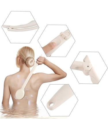 4Pcs Foldable Bath Brush Set - Long Handle Body Back Scrubber & Exfoliating Sponge for Glowing Skin | International Shipping Available - Buy Online on GoSupps.com