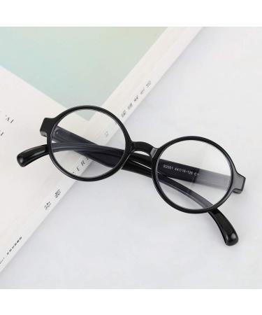 Children's Silicone Frame Glasses | Anti-Blue Light Radiation Resistant Computer Glasses for Kids | Light Black - Buy Online on GoSupps.com