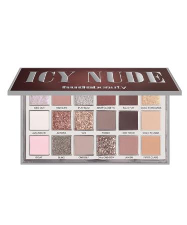 HUDABEAUTY HUDA BEAUTY Original Icy Nude Eyeshadow Palette with 18 icy eyeshadows 16.1 g