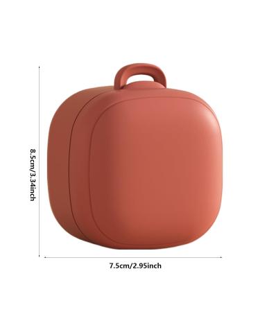 Portable Silicone Pacifier Bag for Babies - Travel-Friendly Pacifier Holder in Bright Red | Ideal for Diaper Pockets - Buy Online on GoSupps.com