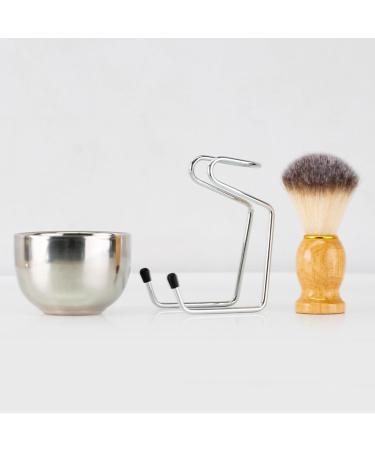 Layhou Metal Shaving Brush Stand & Bowl Set - Premium Razor Brush Holder & Soap Cup for Men - Best Barbershop Grooming Tools - Buy Online on GoSupps.com