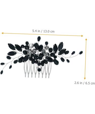 Angoily Crystal Side Hair Comb Bridesmaid Hair Accessories Bride Hairpiece Bride Headdress Wedding Bride Headpieces Hair Accessories for Bride Prom Tiara Decorate Alloy Girl - Buy Online on GoSupps.com