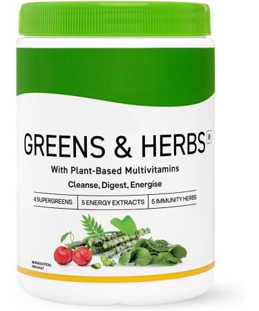 Greens & Herbs for Acne Control Skin Health & Digestion | Daily Greens and 35+ Superfoods Herbs Chlorella & Moringa Certified Vegan 200 g - Buy Online on GoSupps.com