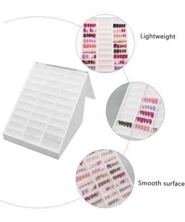 Healeved 1pc Nail Art Display Box Nail Polish Sample Display Nail Sample Display Board Manicure Display Board Nail Polish Display Rack Nail Gel Grid Display Stand White - Buy Online on GoSupps.com