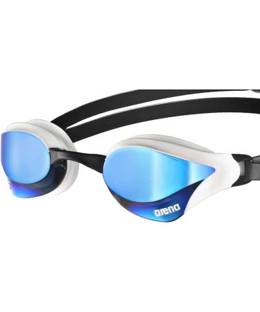 Arena Cobra Core Swim Goggles Blue/White Unisex Anti-fog Mirror (New) - Buy Online on GoSupps.com