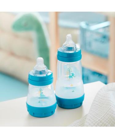 MAM Easy Start Anti-Colic Baby Bottles 2+ Months Medium Flow (2 x 260 ml) Ocean + Sand Bottle to Reduce Colic - Buy Online on GoSupps.com