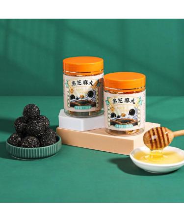 Black Sesame Balls Pure Honey Handmade Black Sesame Pills Chinese Snacks Black Bean and Black Rice Balls Nutritional and Healthy Sesame Honey Pills Instant Black Sesame Pills Sesame Biscuit (2 can) - Buy Online on GoSupps.com
