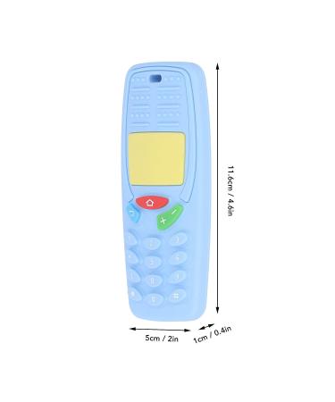 Flexible Safe Chew Teething Toy - Mobile Phone Shaped (Light Blue 30LB) - Buy Online on GoSupps.com