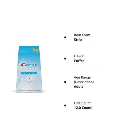 Crest 3D Whitestrips Vivid White Teeth Whitening Kit - 24 Strips (12 Count) - Buy Online on GoSupps.com