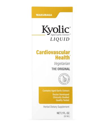 Kyolic Aged Garlic Extract Liquid, Vegetarian Cardiovascular, 2 Ounces (Packaging May Vary) 2-Ounce