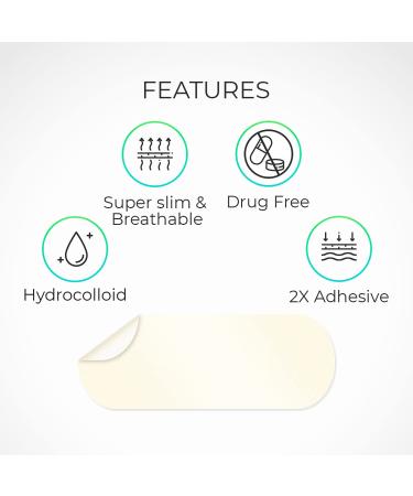 20 CT LivaClean Hydrocolloid Large Acne Patches - XL Zit Stickers for Cystic & Nose Pore Spots - Buy Online on GoSupps.com