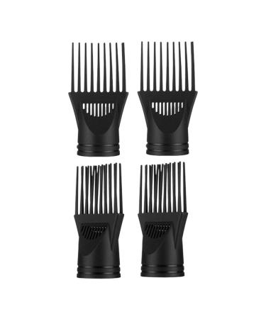 Milisten 4Pcs Comb Attachment Hair Dryer Blow Dryer Pick Concentrator Nozzle Brush Replacement Hairdressing Styling Salon Tool for Straightening Hair