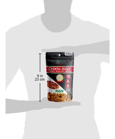 Barn Dad Nutrition Crispy Protein Bites - Pizza Flavor | 7 Servings, 70g Protein | 6.9oz Bag - Buy Online on GoSupps.com