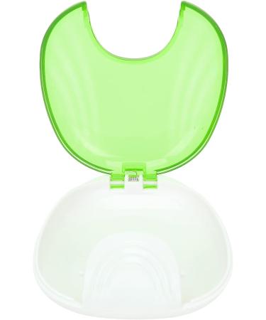 Durable Orthodontic Holder Case - Portable Denture Container with Pressure Lock Design (Light Green) | International Shipping Available - Buy Online on GoSupps.com