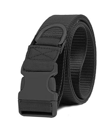 Tactical Nylon Belt Adjustable Utility Gear Belt Heavy Duty Combat Belt with Quick Release Buckle One Size Black
