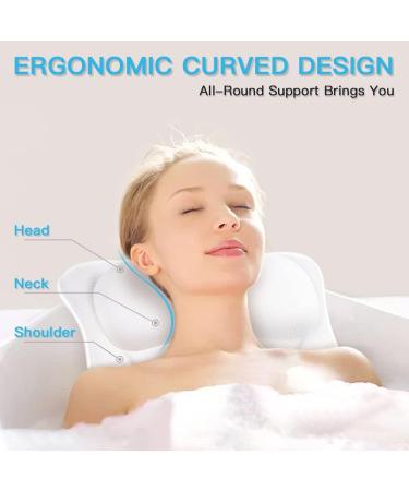 Premium Bath Pillow for Tub - Comfort Spa Bathtub Cushion with Non-Slip Suction Cups - Buy Online on GoSupps.com