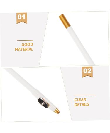 BELLIFFY 12pcs Eyebrow Pencil Sharpener Eyebrow Pencils Eyebrow Pencil for Makeup Wooden White - Buy Online on GoSupps.com