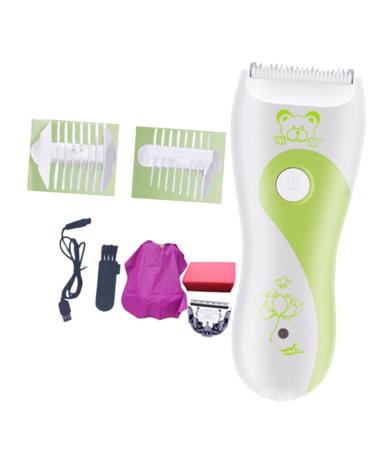 KALLORY Electric Shaver 1set Silent Automatic Hair Infant Clipper Cutting Charging Cape Kit Razor with Rechargeable Hairdressing Mute Cutter Clippers Haircut Home for Safe Electric Electric Shavers 13.7x4.7cm Assorted Co...