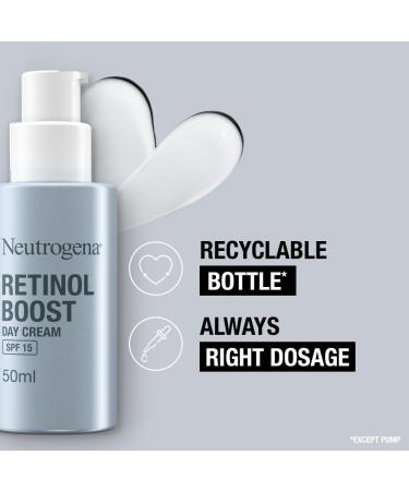 Neutrogena Retinol Boost Day Cream with SPF 15 (1x 50ml) Multi-Benefit Retinol Moisturiser to Reduce Fine Lines and Smooth Texture Lightweight SPF Day Cream - Buy Online on GoSupps.com