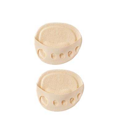 Soleful Solutions Foot Pads Soleful Solutions High Heel Foot Pads Forefoot Pads Honeycomb Fabric Metatarsal Cushions Ball of Foot Cushion Pads for Women Non-Slip Soft Invisible Toe Socks 2pcs Flesh 2pcs Flesh