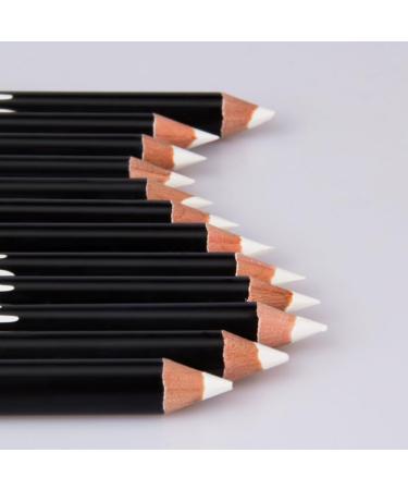 12 Pcs Eye Liner Pencil Natural Matte Long Lasting Hypoallergenic Under Eyeliners Eye Makeup Soft Crayon Pencils White Hypoallergenic Eyeliners - Buy Online on GoSupps.com