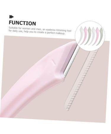 6th Meniscus Anti-Scratch Eyebrow Trimmer & 6-Piece Face Razor Set - Women's Face Hair Removal Tool for Flawless Brows & Cosmetics - Buy Online on GoSupps.com
