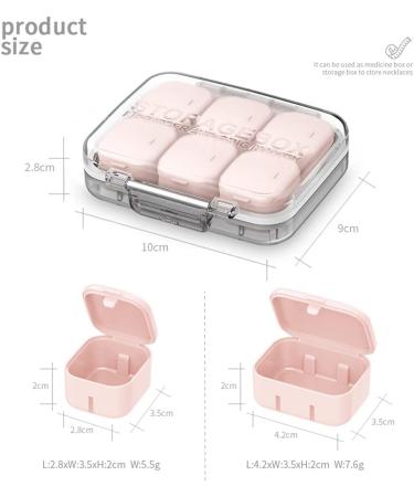 Buy WOWHOUSE Weekly Pill Organizer Set - 10 Small Pill Boxes for Easy Daily Medication Management - Free Combination Use - Beige - International Shipping Available - Buy Online on GoSupps.com