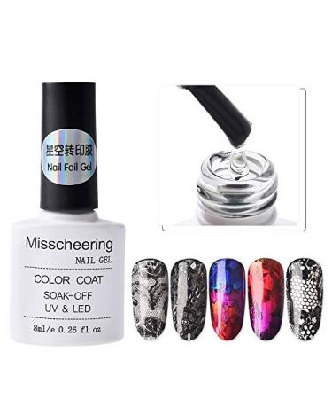 8Ml Nail Foil Gel Color Coat Nail Gel Starry Sky Sticker Adhesive Glue Soak Off Uv&led Nail Art Tool Nail Art Accessory - Buy Online on GoSupps.com