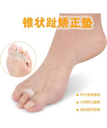 4x Silicone Gel Toe Separator for Hammer Toe & Hallux Valgus Correction | Comfortable Foot Pain Relief - Buy Online on GoSupps.com
