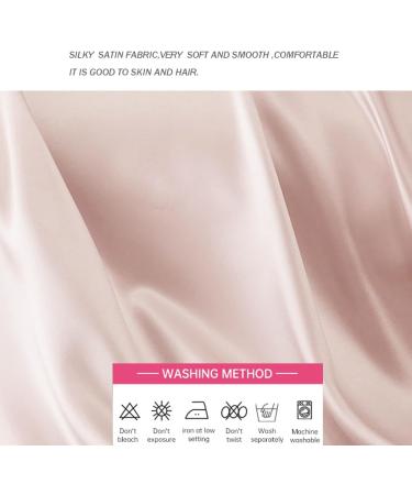 Silky Satin Eye Mask Set of 4 with Headband & Scrunchies - Perfect Travel Eye Covers - Pink - Sleep Comfort for Women - Buy Online on GoSupps.com