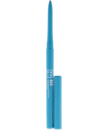 3INA Makeup 24h Automatic Eye Pencil 822 Turquoise | Waterproof Long Lasting Eyeliner with Sharpener & Brush | Highly Pigmented Vegan Formula - Buy Online on GoSupps.com