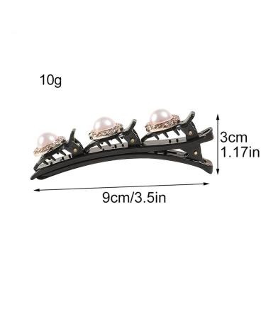 Crystal Stone Braided Hair Clip with Rhinestones - Women/Girls Hair Accessories - Buy Online on GoSupps.com