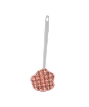 Healeved Handle Bath Brush Shower Parts Silicone Body Brush Multifunctional Cleaning Brush Bathroom Back Brush Body Wash Scrubber Back Scrub Brush Silica Gel Exfoliating Brush Body