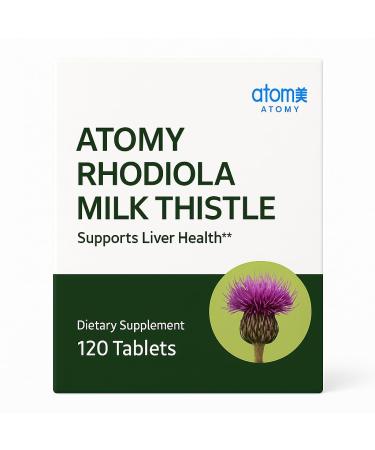 A.T.O.M.Y Rhodiola Milk Thistle Liver Health Support Supplement 120 Tablets