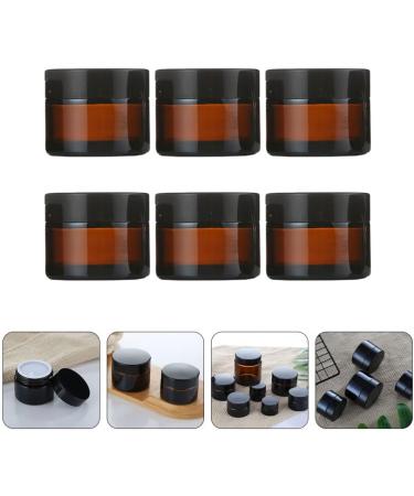 Beaupretty Travel Container Clear Jar 6 Sets 20g Empty Glass Cream Jar Bottle Vials Portable Cosmetic Container Travel Pot with Screw Cap Lids for Creams Toners Lip Balms Travel Container Clear Jar - Buy Online on GoSupps.com