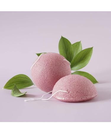 Alma Secret Pink Konjac Cleansing Sponge. Facial and body cleansing. 100% natural with Konjac root fiber. All skin types. Biodegradable natural cosmetics. Cruelty Free - Buy Online on GoSupps.com