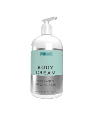 Body Cream with Collagen - keeps skin smooth and silky - Repairs dry skin - protects from UV rays - 16 oz