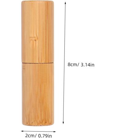  MAJORMENCH 2 Bamboo Lipstick Lip Gloss Container Empty and Refillable Lip Balm Tubes for DIY Makeup Portable Empty Tubes DIY Lipstick Container - Buy Online on GoSupps.com