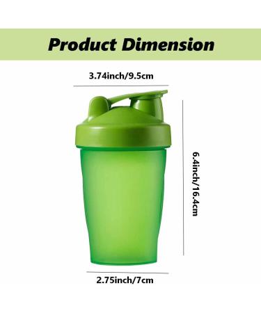 400ml BPA-Free Protein Shaker Bottle with Steel Mixing Ball - Green | Gym, Fitness, Sports & Travel Mixer Cup for Men and Women - Buy Online on GoSupps.com