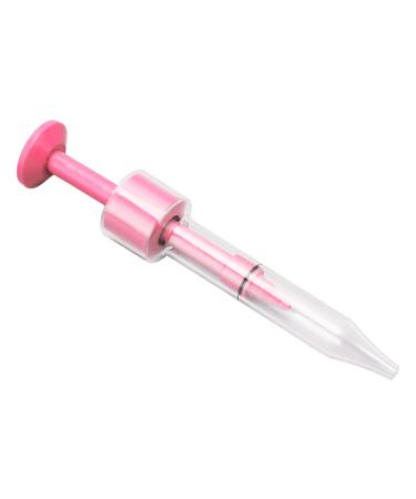 Ear Impression Injector Professional Portable Safe Earmold Syringe for Fitting for Hearing Device (Pink)