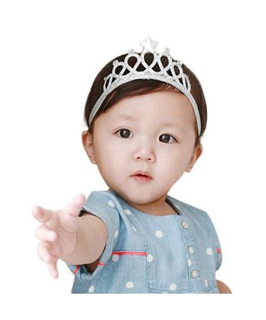 Princess Crown Headband for Baby Girls | Elastic Cloth Hairband & Photo Prop | International Shipping Available - Buy Online on GoSupps.com