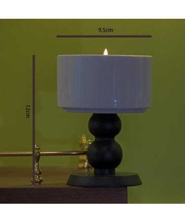 Table Lamp Scented Candle - Best Birthday Gift for Women | Natural Soy Candle 75 Hours Burn Time | Perfect Housewarming Gift for Friends - Black Gin - Buy Online on GoSupps.com