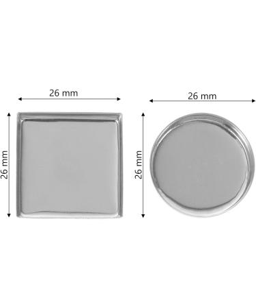 30pcs Aluminum Empty Square Metal Pans for Cosmetics - Ideal Eyeshadow Tins & Mini Paint Palette - Buy Online on GoSupps.com