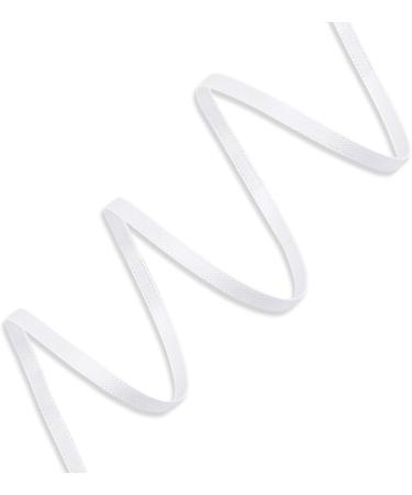 Humphrey's Craft 1/8 Inch White Double Faced Satin Ribbon - 50 Yards | Ideal for Crafts, Gift Wrapping, DIY, Sewing, and Decoration - Buy Online on GoSupps.com