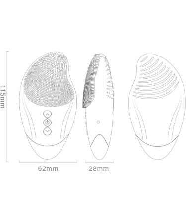 Portable Electric Facial Brush & Silicone Eye Massager Professional Cleansing Scrubber for Women | International Shipping - Buy Online on GoSupps.com