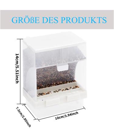Buy Gediz Transparent Feed Donor: Premium Food Container for Budgies Nymphensittiche and Finches - International Shipping Available - Buy Online on GoSupps.com